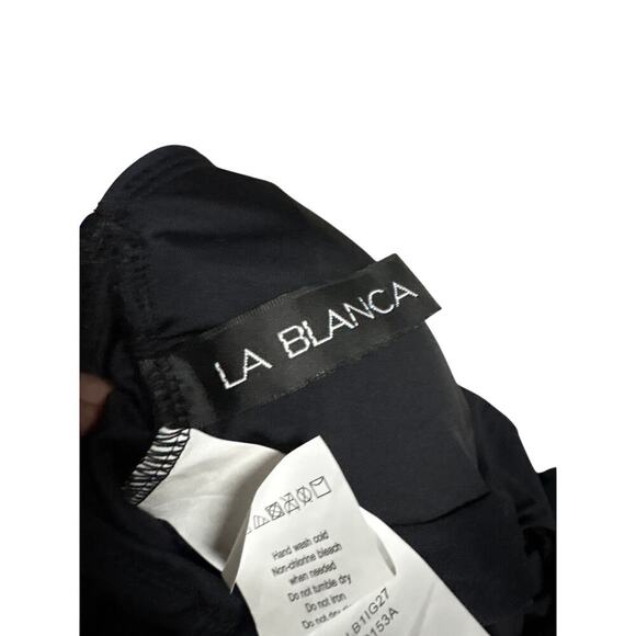 Women’s Sz 6 La Blanca One Piece Swimsuit Black RN52419 LB11IG27 NWOT $128 - Picture 5 of 8